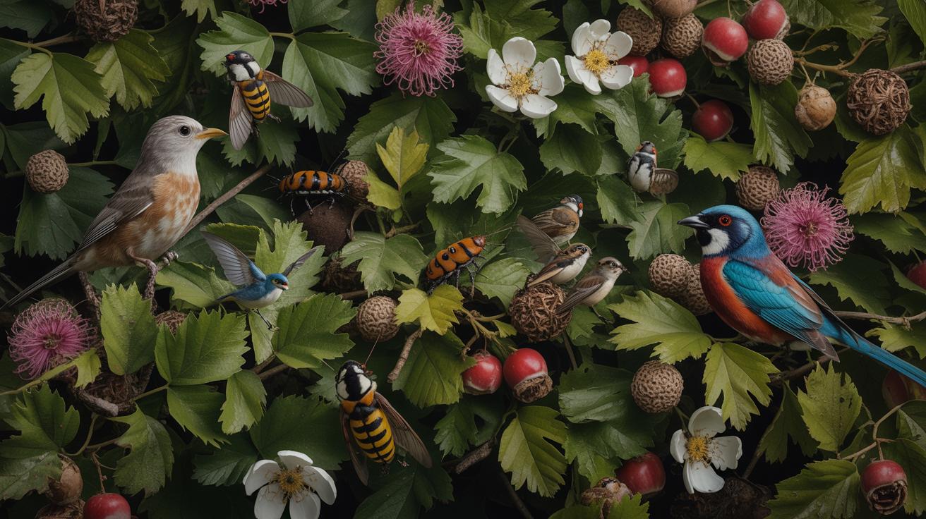 Illustration de la création d'une haie champêtre pour accueillir la biodiversité (généré par IA). Credit: Ideogram.