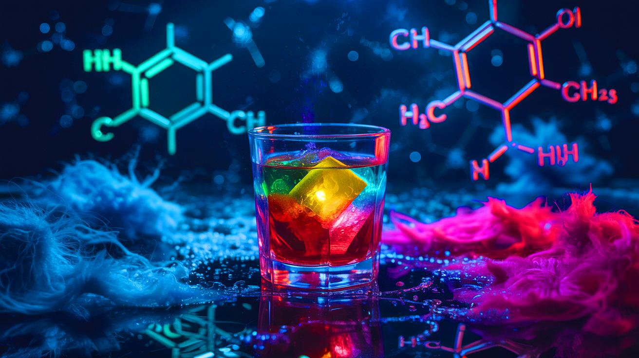 Illustration of hidden chemicals in popular drinks posing potential health risks (AI-generated). Credit: Ideogram.