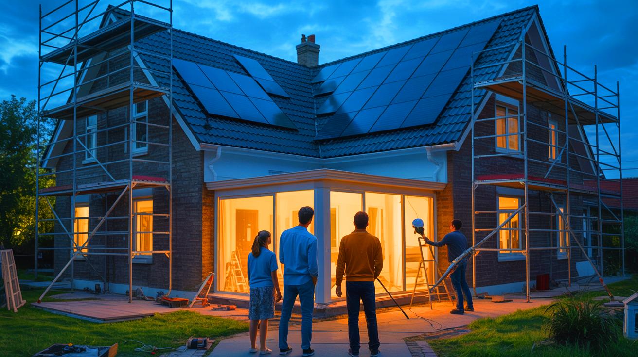 Illustration de la polémique autour de la rénovation énergétique en France (généré par IA). Credit: Ideogram.