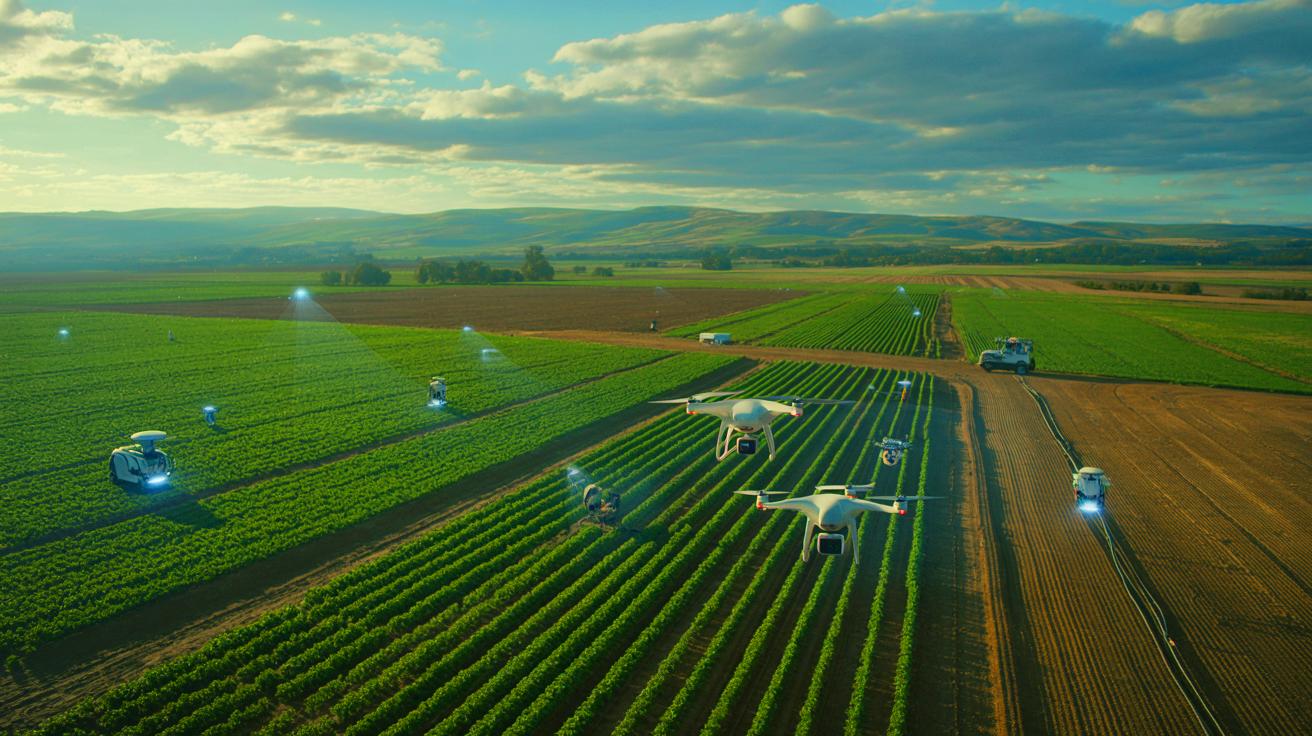 Illustration de la surveillance environnementale dans les zones rurales (généré par IA). Credit: Ideogram.