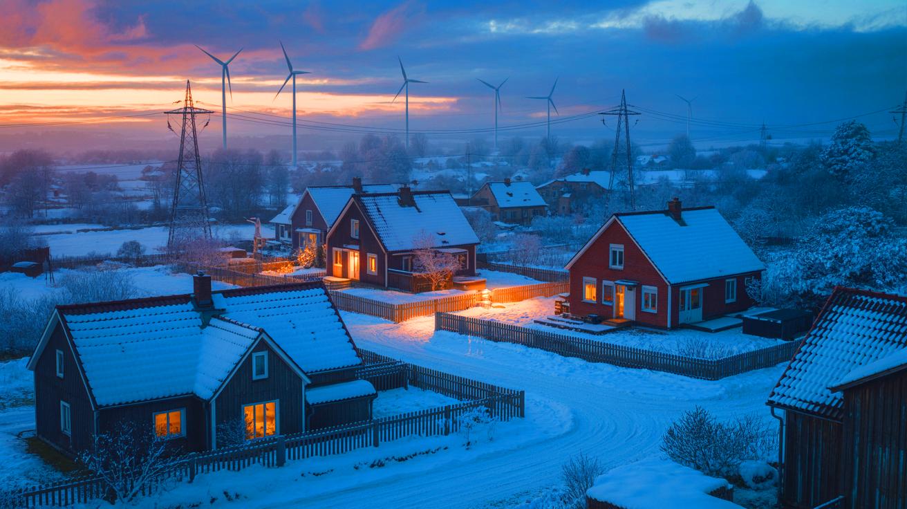 Illustration de la crise énergétique hivernale en Europe et ses implications pour les ménages et entreprises (généré par IA). Credit: Ideogram.