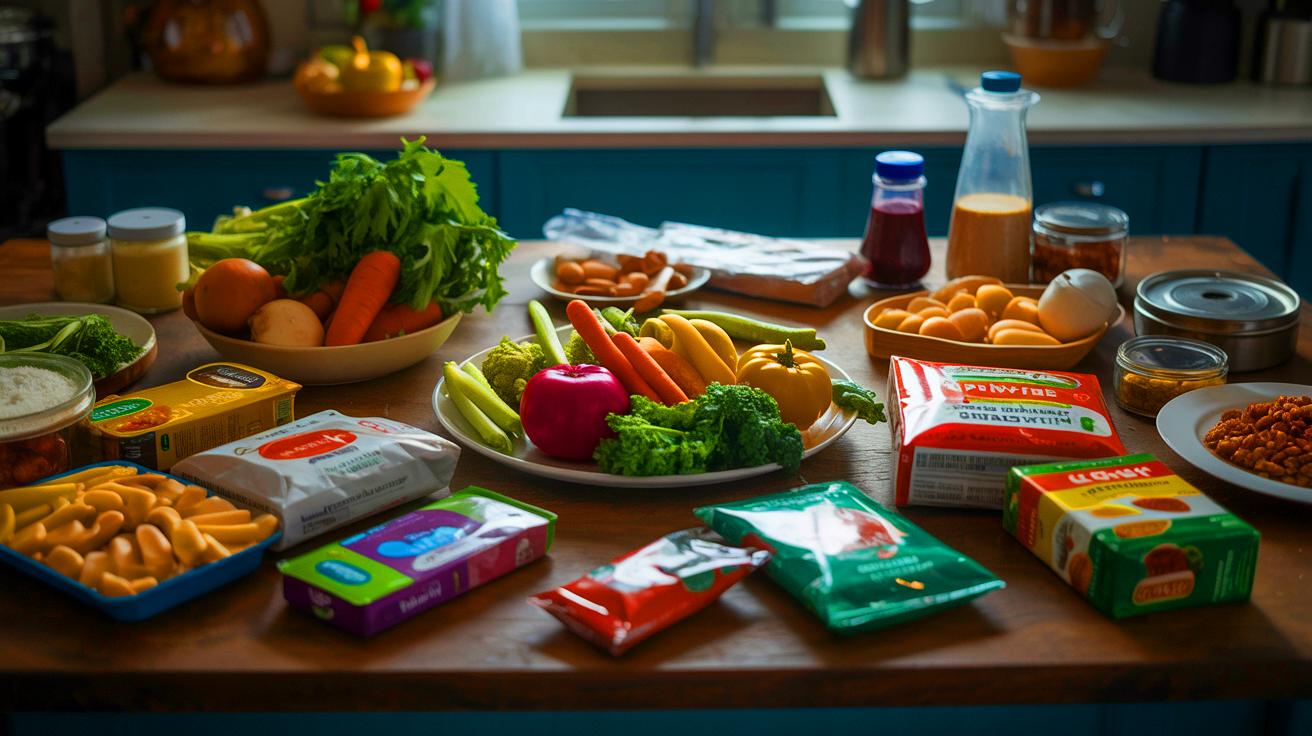 Illustration of processed food ingredients and their potential health risks (AI-generated). Credit: Ideogram.